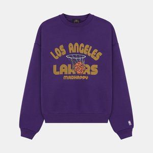 MADHAPPY X LAKERS HERITAGE CREWNECK